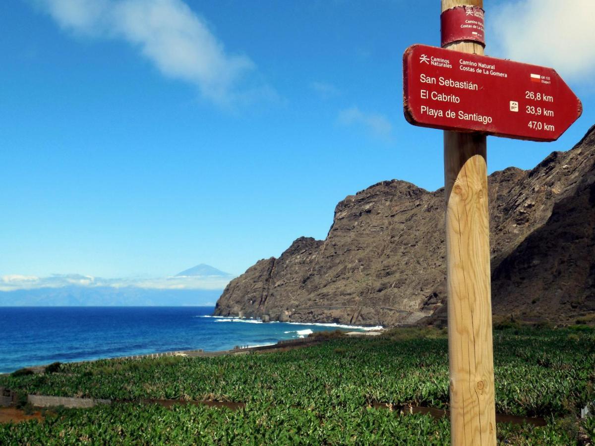 Casa La Sabina Roja 1 - Casa Con Impresionantes Vistas Sobre Hermigua Y El Mar المظهر الخارجي الصورة